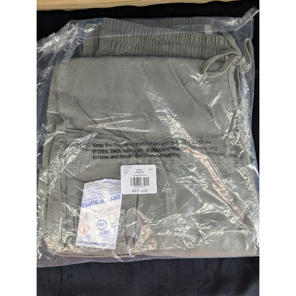 NWT PacSun Baggy Cargo Pant Joggers Drawstring Pull On Green Mens Medium - Picture 3 of 13